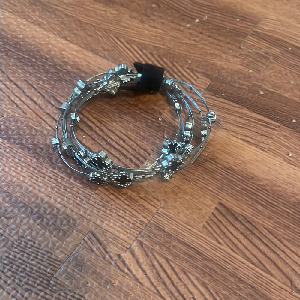 Silver Beaded Bracelet